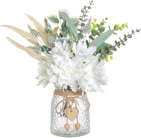 Faux Flowers with Vase